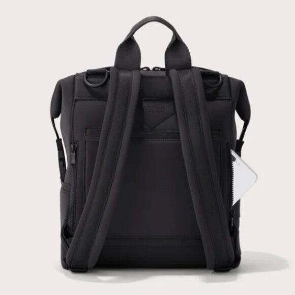 Dagne Dover Indi Black Diaper Bag Backpack Neoprene Changing Pad Pockets - Picture 7 of 14